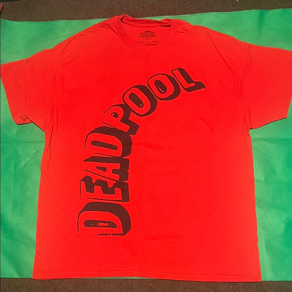 Marvel Red Deadpool & Wolverine Tee